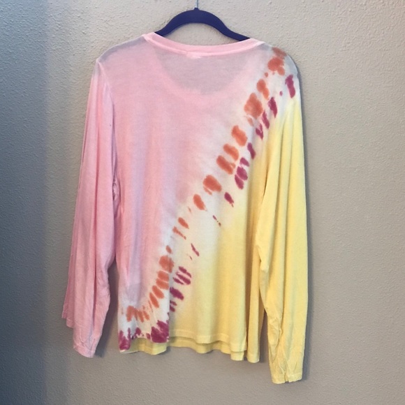 NWT Large Pink & Yellow Long Sleeve Shirt - Picture 11 of 15